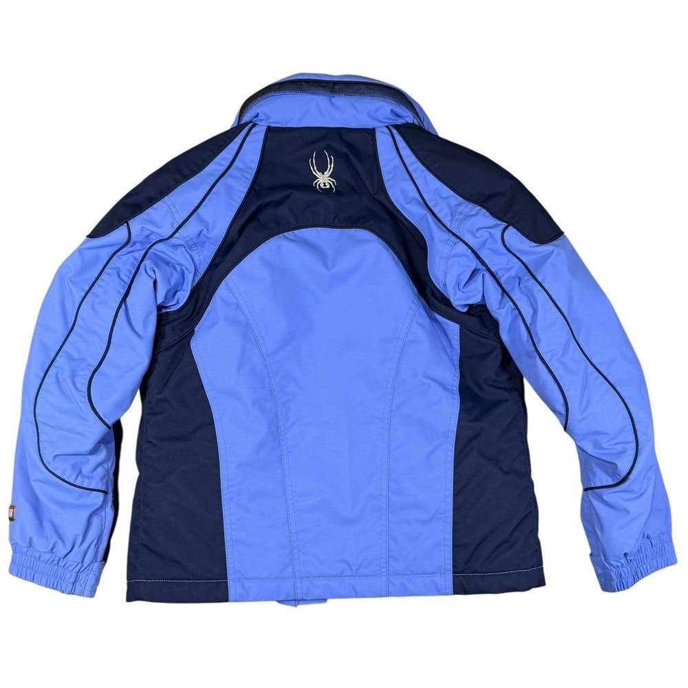 Spyder Jacket Girls 10 Purple Hooded Insulated Ski Snowboard Waterproof Coat - Picture 5 of 16